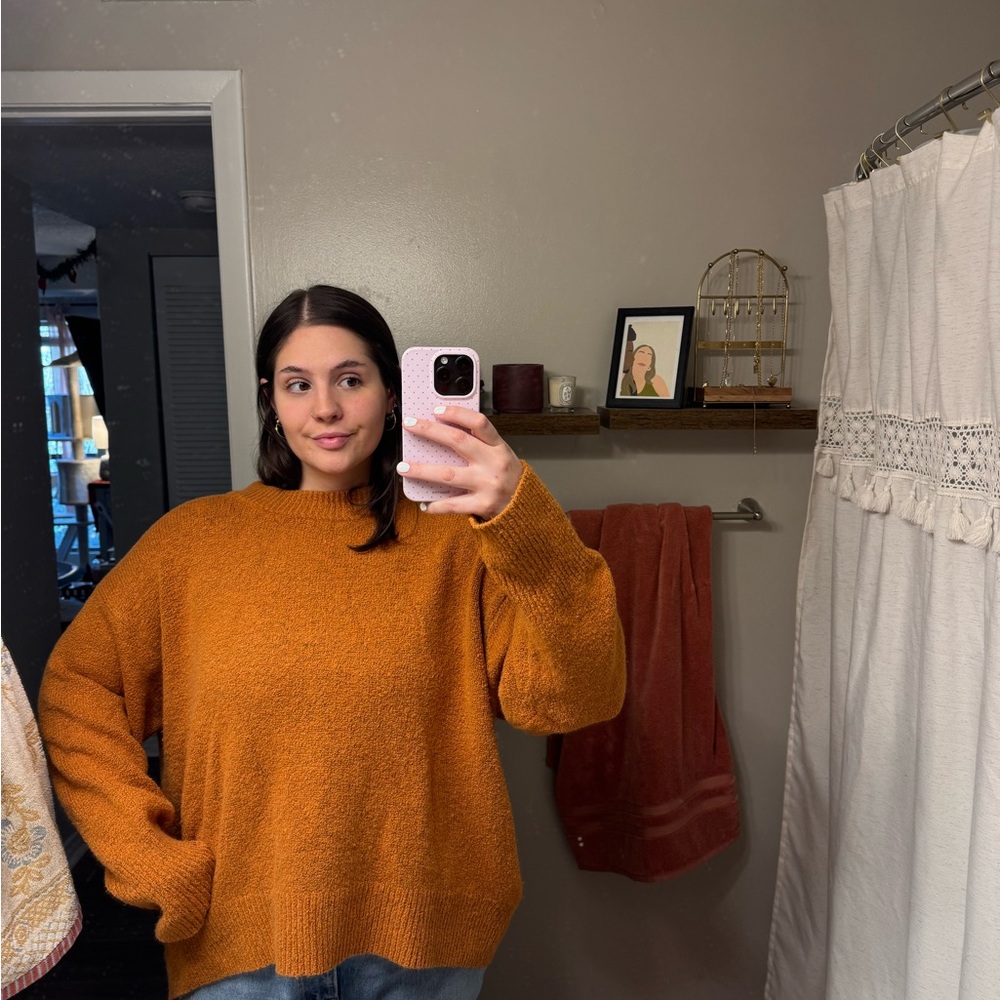 Ava & Viv Women's Warm Orange Sweater